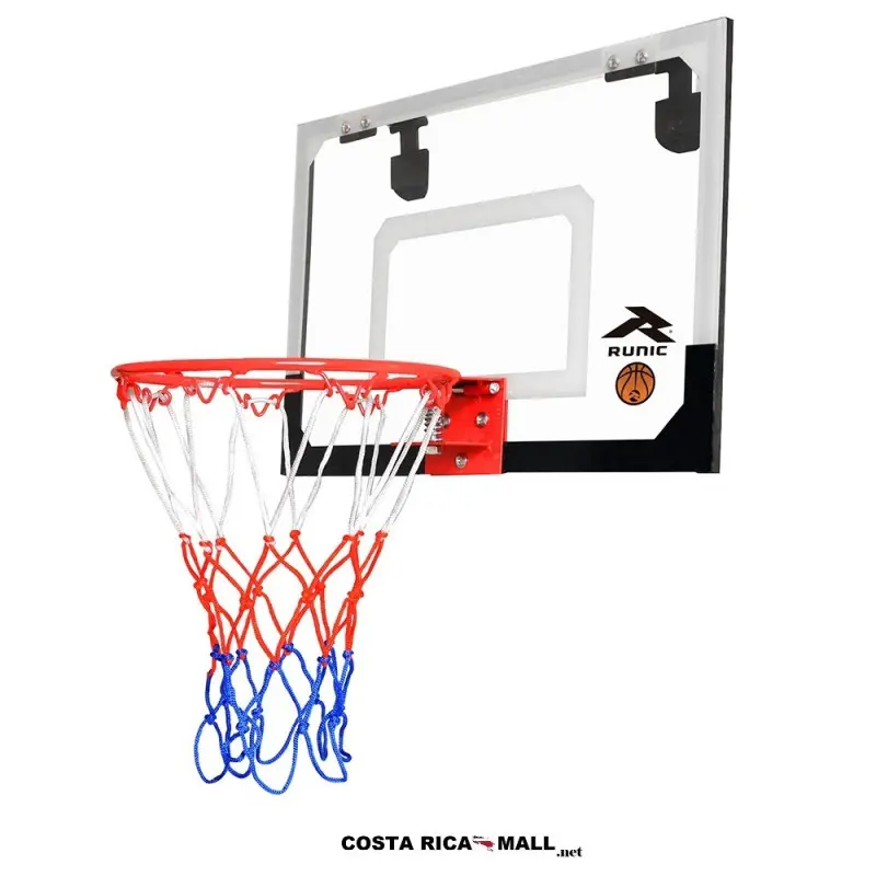 Mini Tablero de Baloncesto RUNIC para puerta, con soporte acolchado de 18x12 pulgadas, incluye balón.