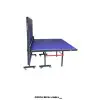 Mesa de Ping Pong Plegable PICCALA TT-0018, MDF 18 mm, con ruedas, ideal para interiores y entrenamiento profesional. Vista lado