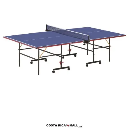 Mesa de Ping Pong Plegable RUNIC R610B, tablero de 12mm, ligera, para uso recreativo en interiores.
