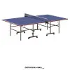 Mesa de Ping Pong Plegable RUNIC R610B, tablero de 12mm, ligera, para uso recreativo en interiores.
