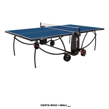 Mesa de Ping Pong Plegable RUNIC R018B, tablero de 15mm, sistema Push’n Lock, ideal para interiores y hogar.