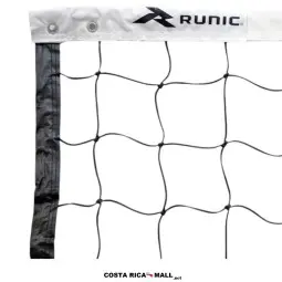 Net de voleibol profesional RUNIC RVN7C614 con bandas, cable de acero revestido y la malla de polietileno.