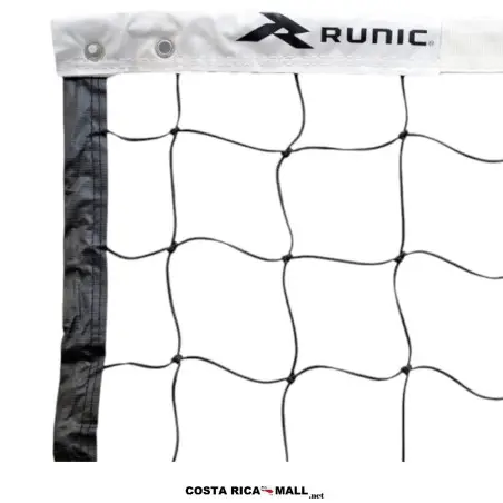 Net de voleibol profesional RUNIC RVN7C614 con bandas, cable de acero revestido y la malla de polietileno.