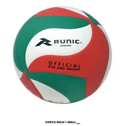 Balón de voleibol RUNIC RV5U400 de tamaño oficial #5, ideal para entrenamiento y juegos recreativos en Costa Rica.