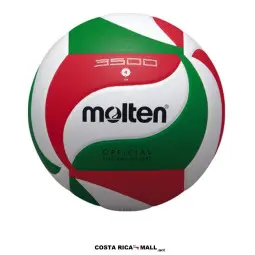 Balón de voleibol MOLTEN 3500 V4M3500 N°4, juvenil, con diseño tricolor, para entrenamiento indoor de jóvenes en Costa Rica.