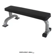 Banco plano corto EVERLAST EVSU1800, ideal para mancuernas y abdominales, estructura de acero de 118 x 34.5 x 18.5 cm.
