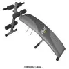 Banco para abdominales curvo EVERLAST EVSU1171, estructura de acero, ideal para ejercicios del core con mayor soporte lumbar.
