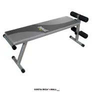 Banco para abdominales Deluxe EVERLAST EVSU1160, inclinado, acero de alta resistencia para el core y tren superior.