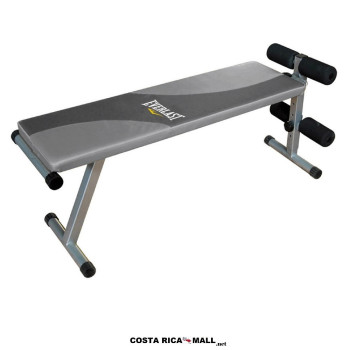 Banco para abdominales Deluxe EVERLAST EVSU1160, inclinado, acero de alta resistencia para el core y tren superior.
