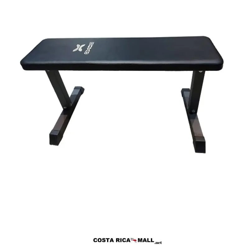 Banco plano corto EXCEL SUB1081, diseño compacto, ideal para entrenamiento de cuerpo completo y ejercicios de fuerza en casa.