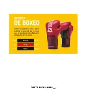 Medidas Guantes de boxeo Everlast 1910 Classic, diseño vintage en piel sintética, para entrenamiento.