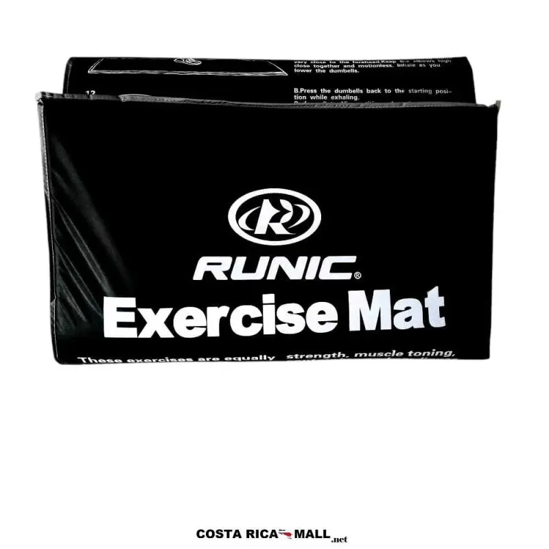 Colchoneta de ejercicios RUNIC de 2.5cm de grosor. En PVC acolchado con superficie antibacterial. Ideal para yoga en Costa Rica.