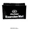 Colchoneta de ejercicios RUNIC de 2.5cm de grosor. En PVC acolchado con superficie antibacterial. Ideal para yoga en Costa Rica.