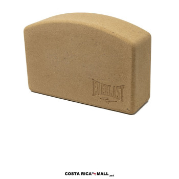 Bloque o ladrillo de yoga EVERLAST hecho de corcho natural. Accesorio antideslizante para mejorar el equilibrio y las posturas.