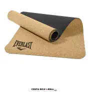 Colchoneta o mat de yoga EVERLAST. Superficie de corcho natural con base de TPE ecológico. Ideal para Pilates y estiramientos.
