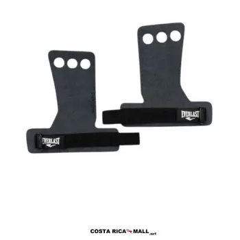 Protector de Palma de Cuero EVERLAST con tres orificios y banda ajustable para levantamiento de pesas.