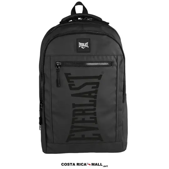Backpack REPUBLIC EVERLAST de 18L con diseño ergonómico y compartimentos múltiples. Color negro.