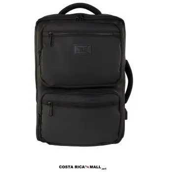 Backpack JOURNEY EVERLAST con correas acolchadas y diseño transpirable de alta resistencia. Color Negro