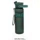 Botella TRITAN II 1000 ML EVERLAST con tapa de botón y asa de transporte en color verde.