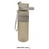 Botella TRITAN II 1000 ML EVERLAST con tapa de botón y asa de transporte en color beige