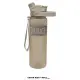 Botella TRITAN II 1000 ML EVERLAST con tapa de botón y asa de transporte en color beige