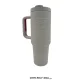 Botella TUMBLER MASTER II 1200 ml EVERLAST acero inoxidable, tapa multifuncional y accesorios de limpieza. Color gris claro