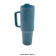 Botella TUMBLER MASTER II 1200 ml EVERLAST acero inoxidable, tapa multifuncional y accesorios de limpieza. Color azul