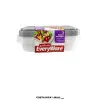 Set 3 Recipientes Plásticos Rectangulares Medianos GOODCOOK de 950 ml.