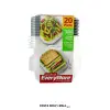 Juego 20 Piezas Recipientes Plásticos Cuadrados GOODCOOK con 5 unidades de 680 ml y 5 unidades de 1.2 L con tapas