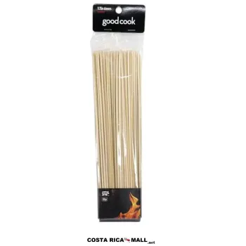Bolsa de 100 Palillos de Bambú GOODCOOK de 12 pulgadas para parrilladas de alta calidad.