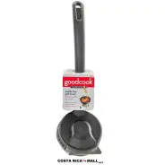 Cepillo profesional para parrilla GOODCOOK con sistema libre de cerdas para máxima seguridad.