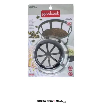 Filtro plástico redondo para coffee maker GOODCOOK con malla de nailon para mayor rendimiento.