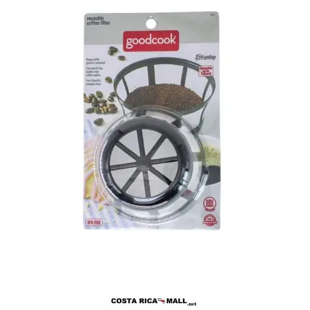 Filtro plástico redondo para coffee maker GOODCOOK con malla de nailon para mayor rendimiento.