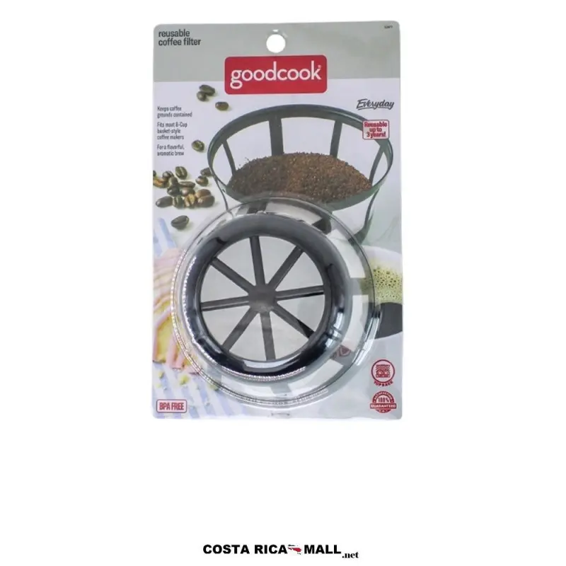 Filtro plástico redondo para coffee maker GOODCOOK con malla de nailon para mayor rendimiento.