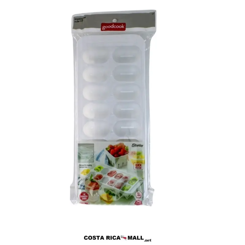 Bandeja plástica para 16 cubitos de hielo GOODCOOK diseñada para una agilidad total.