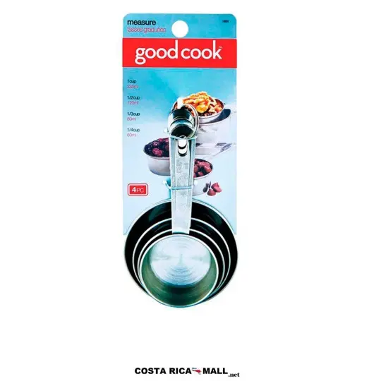 Set 4 tazas medidoras metal GOODCOOK diseñado para una exactitud total
