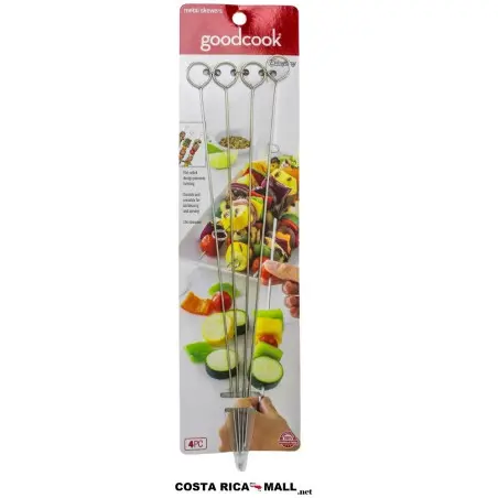 Set 4 pinchos de metal GOODCOOK para una mayor destreza.