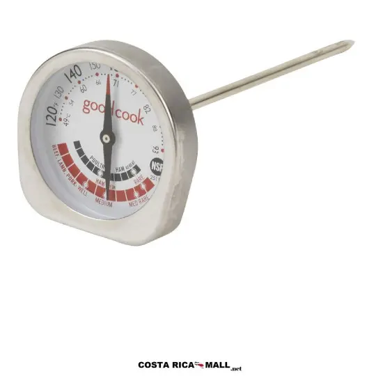 Termómetro metálico para carne GOODCOOK para una mayor exactitud.