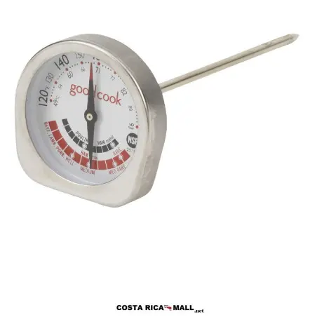 Termómetro metálico para carne GOODCOOK para una mayor exactitud.