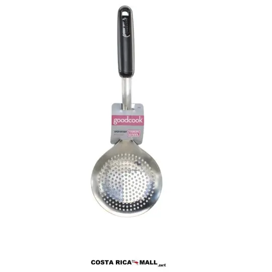 Cucharón colador de Acero inoxidable GOODCOOK para una mayor destreza.
