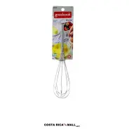 Batidor manual metálico GOODCOOK cromado para una mayor agilidad.