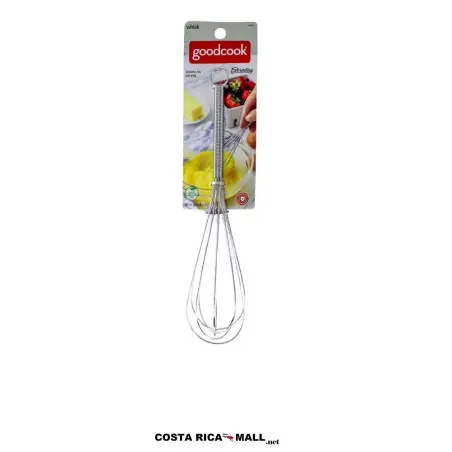 Batidor manual metálico GOODCOOK cromado para una mayor agilidad.