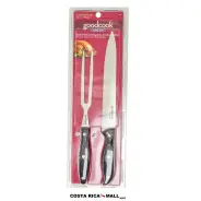 Set Tenedor y Cuchillo para Pavo y Cerdo GOODCOOK para una mayor destreza.
