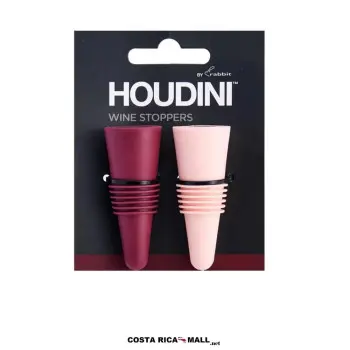 Set 2 Selladores de Silicón para Botella de Vino HOUDINI para una mayor agilidad.