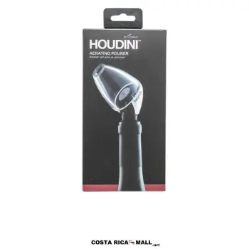 Aireador de Vino HOUDINI con sistema antigoteo para una mayor agilidad.