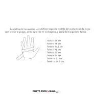 Tabla para Guantes para Portero RUNIC PYTHON. Tabla aproximada