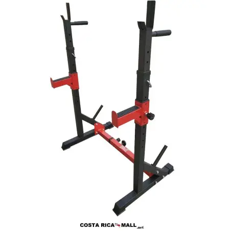 Estructura para Squats EVERLAST resaltando sus soportes de seguridad y manillas de fondos para una mayor agilidad.