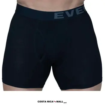 Bóxer GRAVITY MODAL EVERLAST resaltando su textura suave y ajuste ergonómico para mayor rendimiento. Color negro