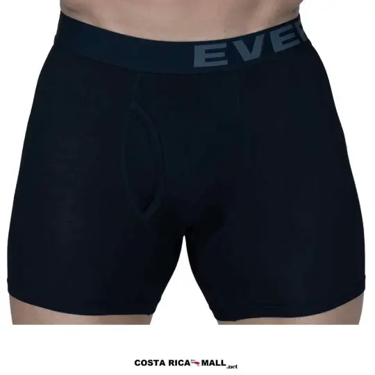 Bóxer GRAVITY MODAL EVERLAST resaltando su textura suave y ajuste ergonómico para mayor rendimiento. Color negro