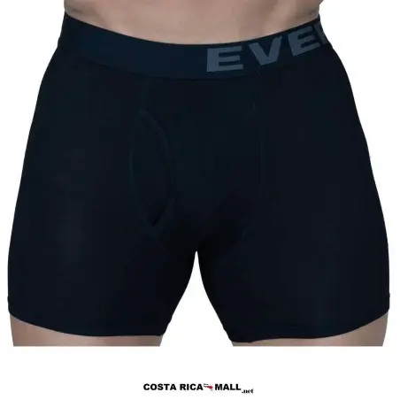 Bóxer GRAVITY MODAL EVERLAST resaltando su textura suave y ajuste ergonómico para mayor rendimiento. Color negro